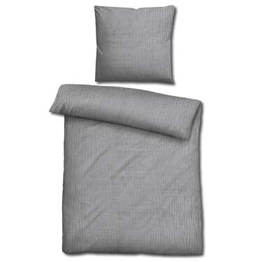 Paquete doble de ropa de cama de muselina Sleezzz® gris 155 x 220 cm + 80 x 80 cm