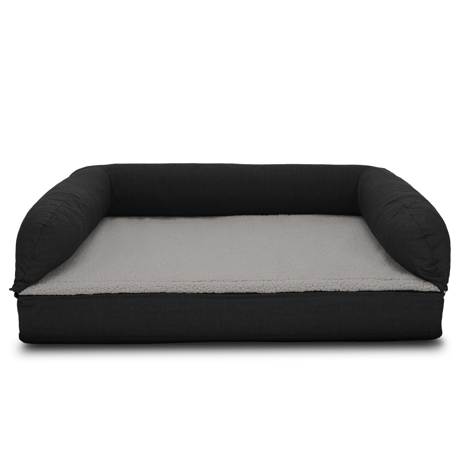 80 x 55 x 23 cm cama ortopédica para perros con respaldo tamaño M