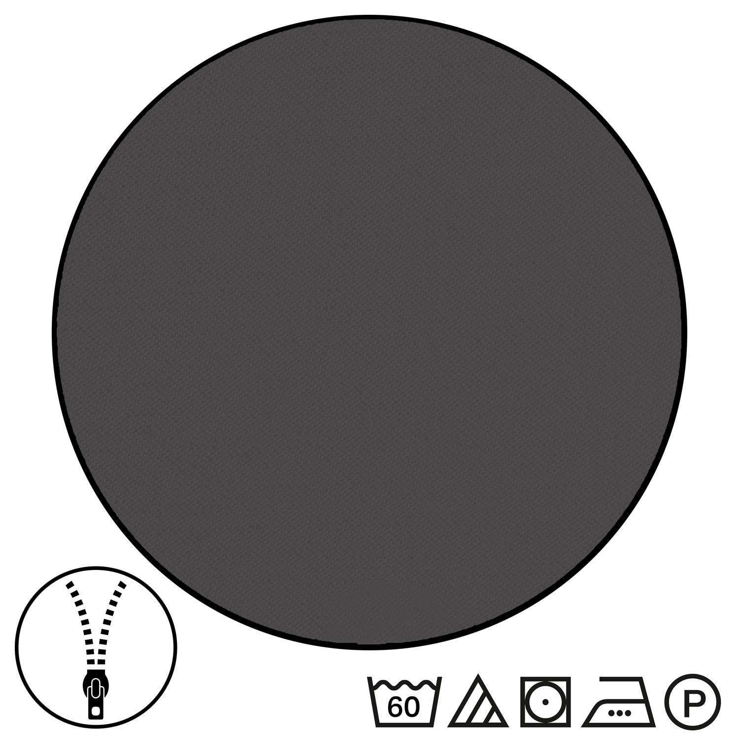 Sleezzz® Renforcé reversible bed linen dark gray/white 135 x 200 + 80 x 80 cm