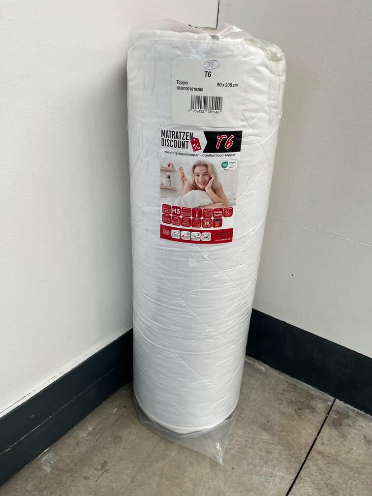 Online iade - Comfort sünger topper T6 90 x 200 cm, yükseklik 6 cm, sıkılık seviyesi H3 Online iade - Comfort sünger topper T6 90 x 200 cm, yükseklik 6 cm, sıkılık seviyesi H3