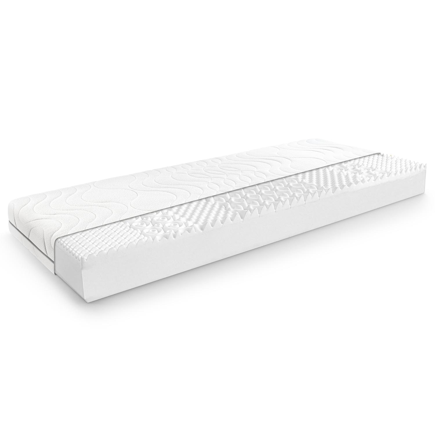 Colchón Dream de espuma confortable de 7 zonas, 160 x 200 cm, altura 3