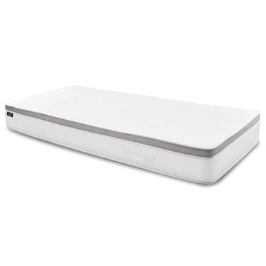 Colchón ergonómico de muelles ensacados de 7 zonas Sleezzz Diamond T1000, 180 x 200 cm, altura 23 cm, grado de firmeza H2/H3, 1000 muelles/2 m² + 2 juegos de cama de microfibra CloudComfort Basic de 135 x 200 cm + 80 x 80 cm