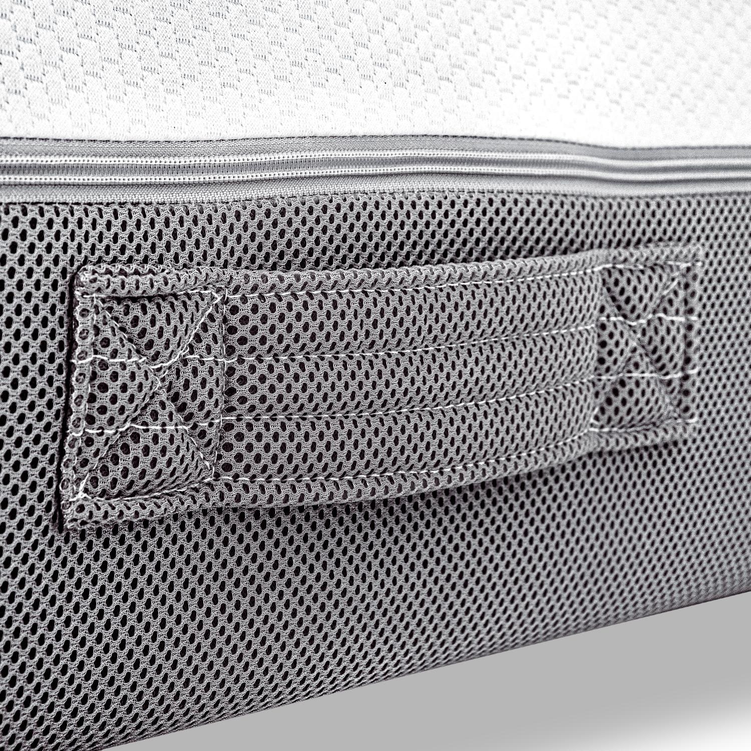 Sleezzz Premium viscoelastic mattress 90 x 200 cm, height 20 cm, firmness level H2/H3, with reversible handles + mattress topper / mattress topper 90 x 200 cm