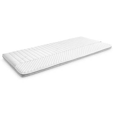 Cubierta de espuma fría Supportho Premium Topper 100 x 200 cm H3, altura 8 cm, grado de firmeza H3 con funda antibacteriana