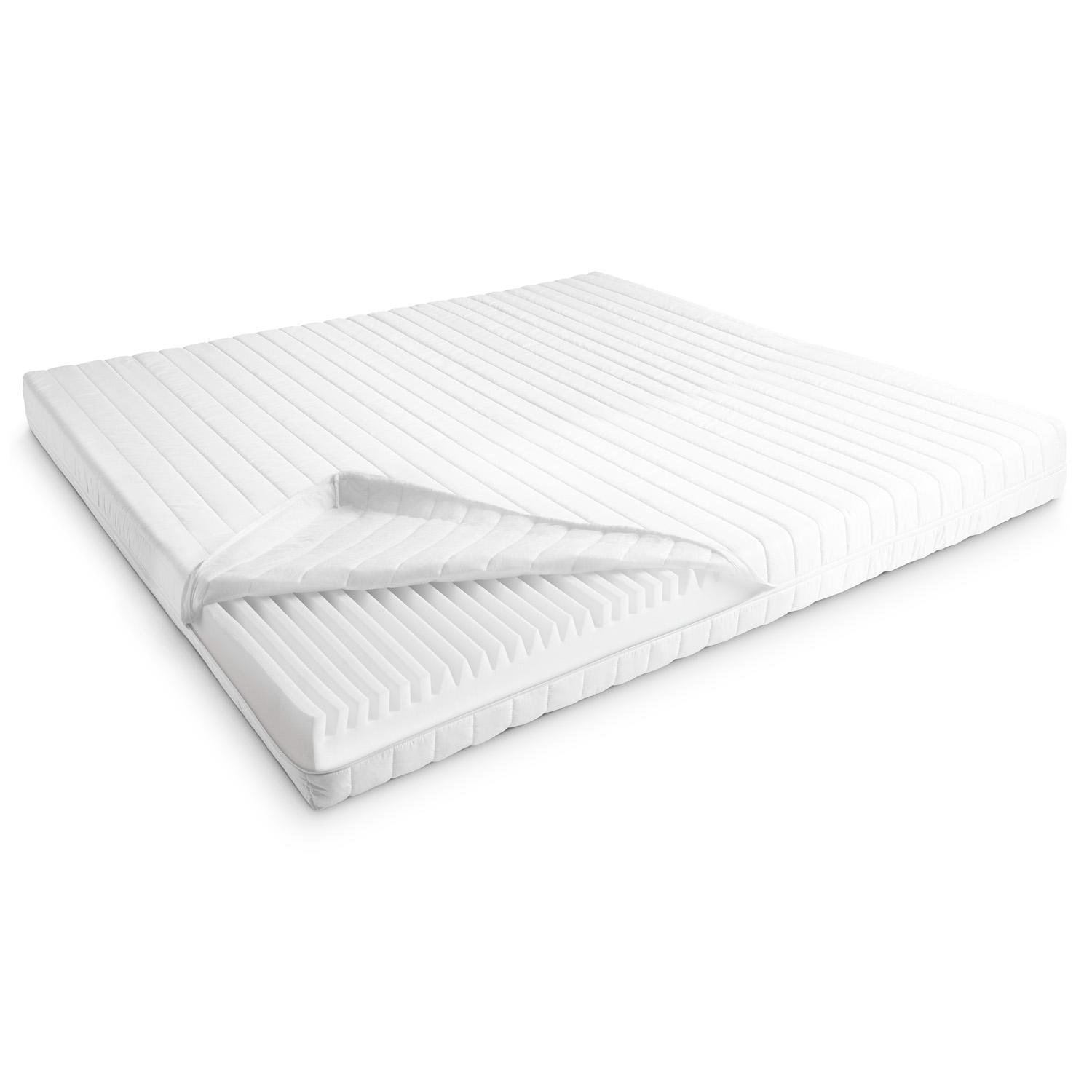 Construction and layers – Cold foam mattress K16 / 160 x 200 cm / H2 + H3 / 16 cm high