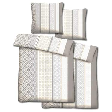 Paquete doble de ropa de cama de microfibra CloudComfort Basic beige 135 x 200 + 80 x 80 cm