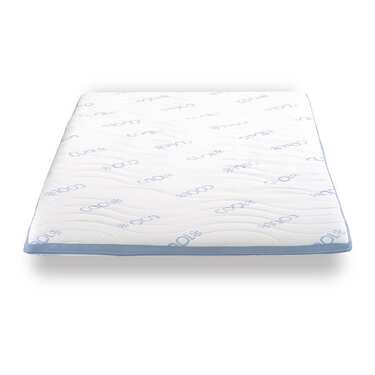 Koldskumstoppe CloudComfort Cool 140 x 200 cm H2/H3, højde 7 cm, fasthedsniveau H2/H3, 7-zonetoppe med sommer- og vinterside