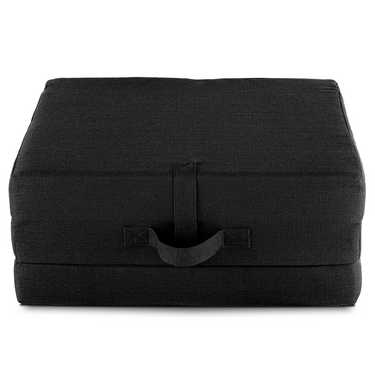 Colchón abatible CloudComfort Premium 70 x 195 cm negro, 10 cm de altura recubierto de tela de tapicería