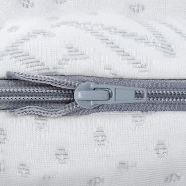 Supportho toppmadrass i premiumkallskum 80 x 200 cm H3, höjd 9 cm, hårdhetsgrad H3 med antibakteriellt överdrag + CloudComfort Basic kudde med gelflingor 40 x 80 cm