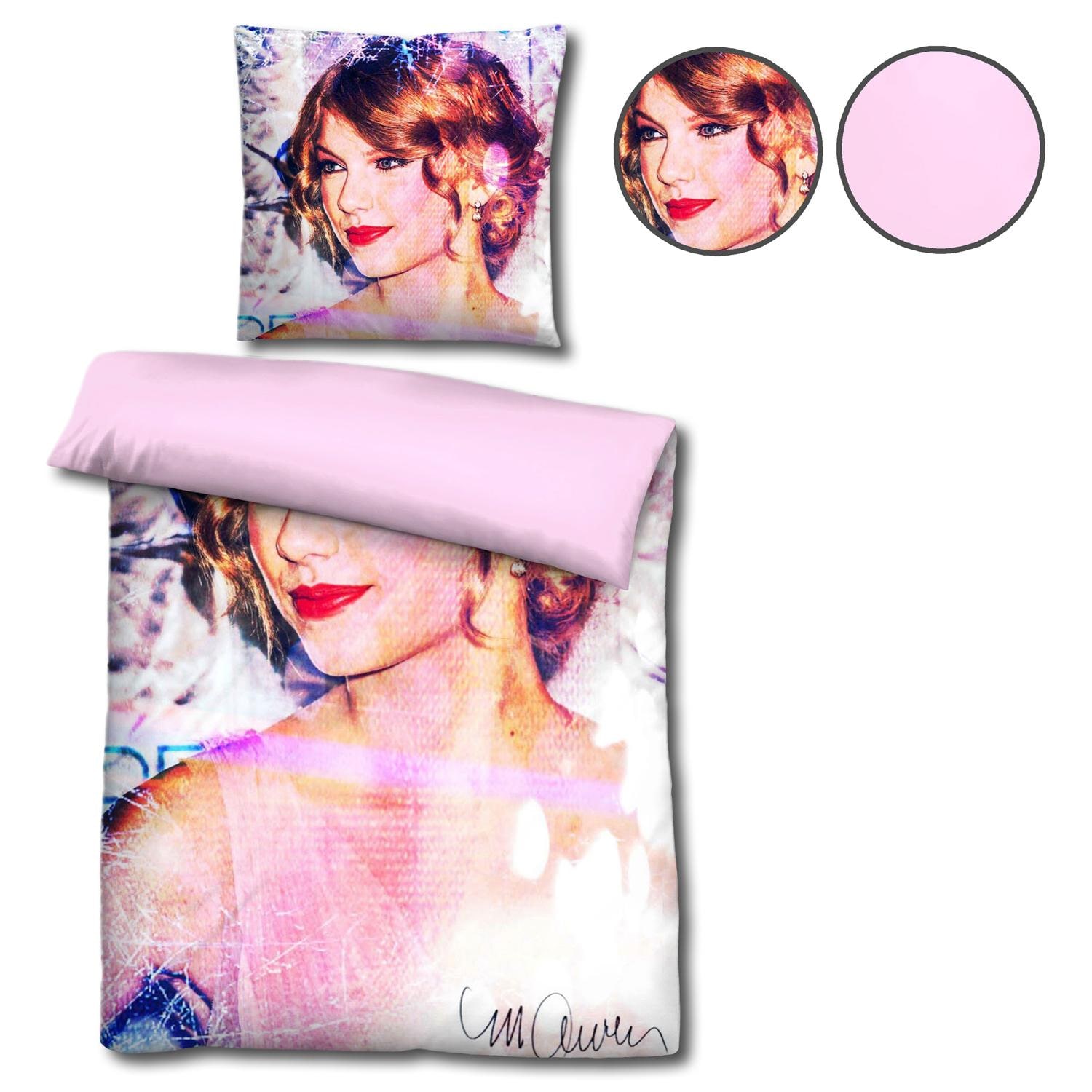 Castell microfiber reversible bed linen Taylor Swift by Sid Maurer 155 x 220 + 80 x 80 cm