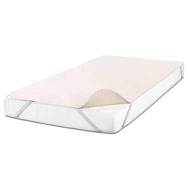 Protetor de colchão Sleezzz Basic Molton 90 x 190 cm, protetor de colchão em 100% algodão, cores naturais, tensão fixa