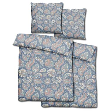 Paquete doble de ropa de cama de microfibra CloudComfort Basic paisley 155 x 220 + 80 x 80 cm
