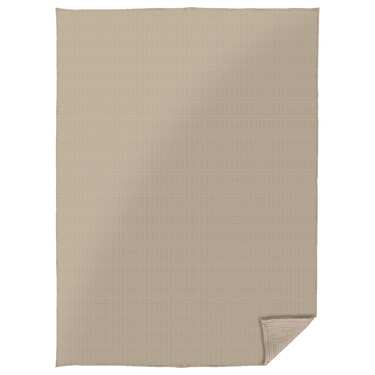 Manta piqué gofre de algodón beige 150 x 200 cm