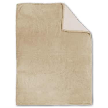 150 x 200 cm jauki ėriuko odos išvaizdos antklodė, pagaminta iš poliesterio