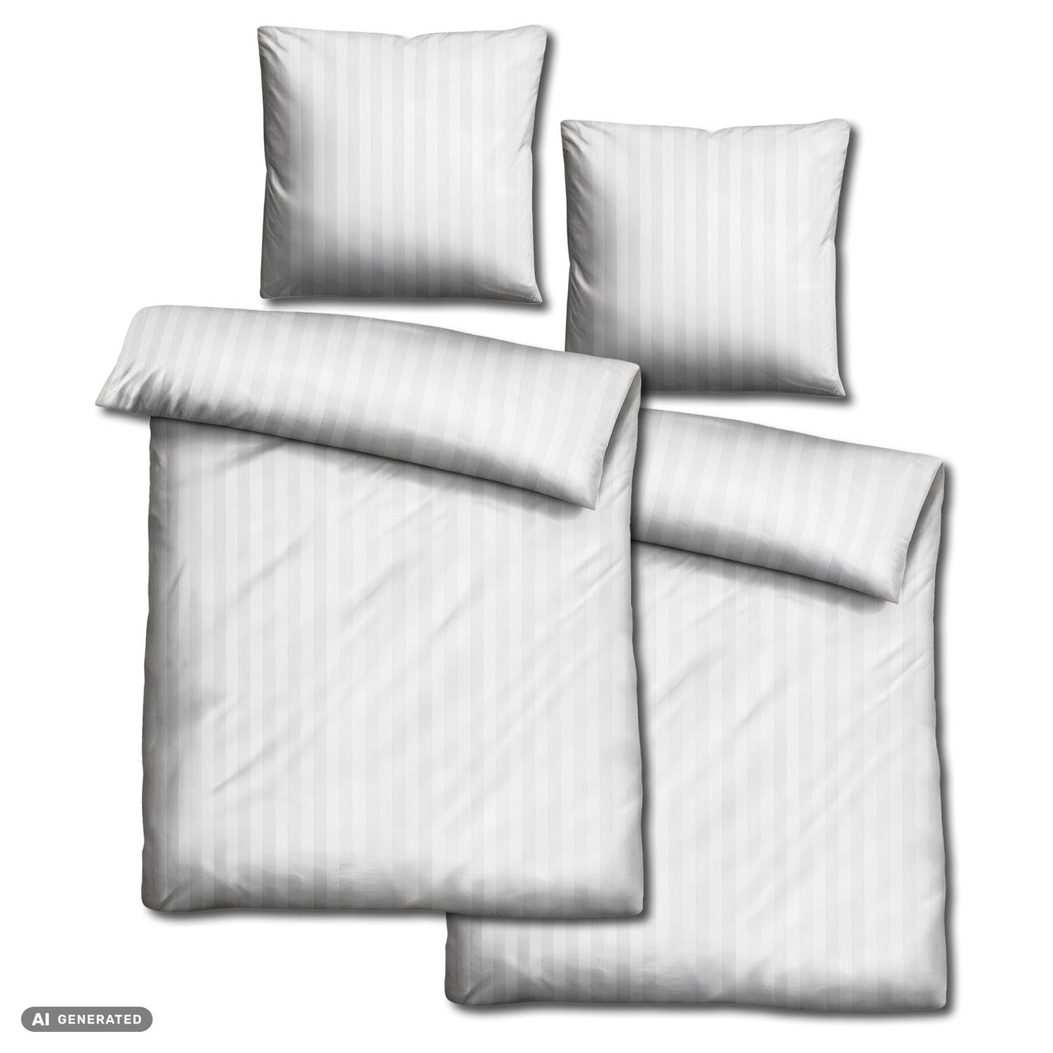 Juego de dos piezas de ropa de cama Cloud Comfort de satén de mako, 135 x 200 cm + 80 x 80 cm
