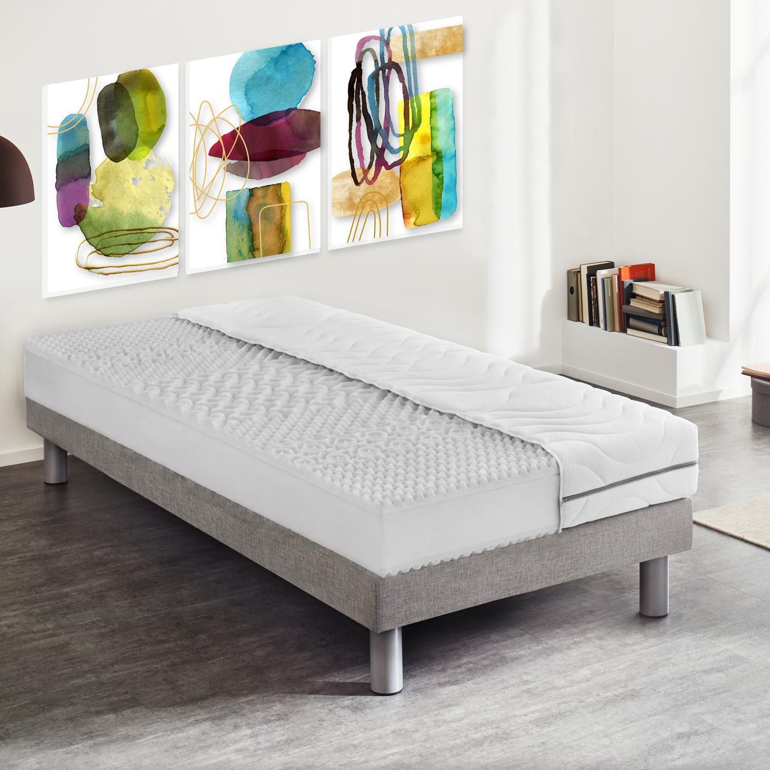 Colchón Dream de espuma de confort de 7 zonas, 120 x 200 cm, H3