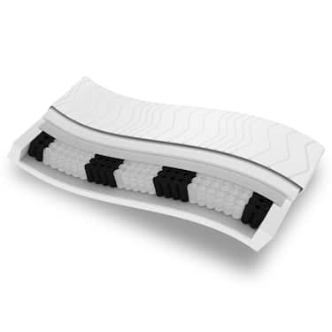 Colchón de muelles ensacados ergonómico de 7 zonas Sleezzz Premium 140 x 200 cm, altura 23 cm, nivel de firmeza H2/H3