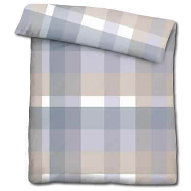 CloudComfort Basic biancheria da letto in microfibra a quadri 135 x 200 + 80 x 80 cm