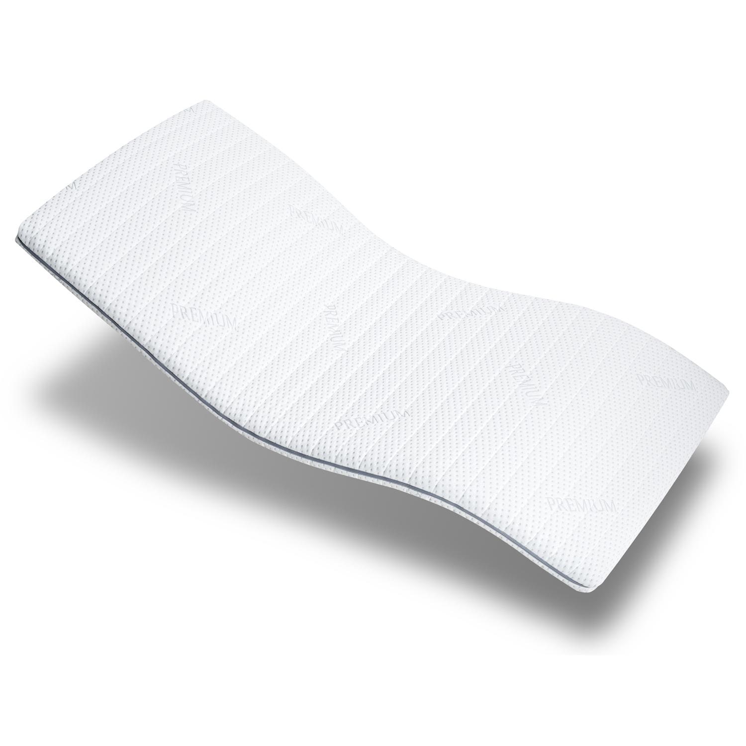 Supportho Premium Cold Foam Topper, 90 x 200 cm, H3, 8 cm thick, firmness level H3, with antibacterial cover