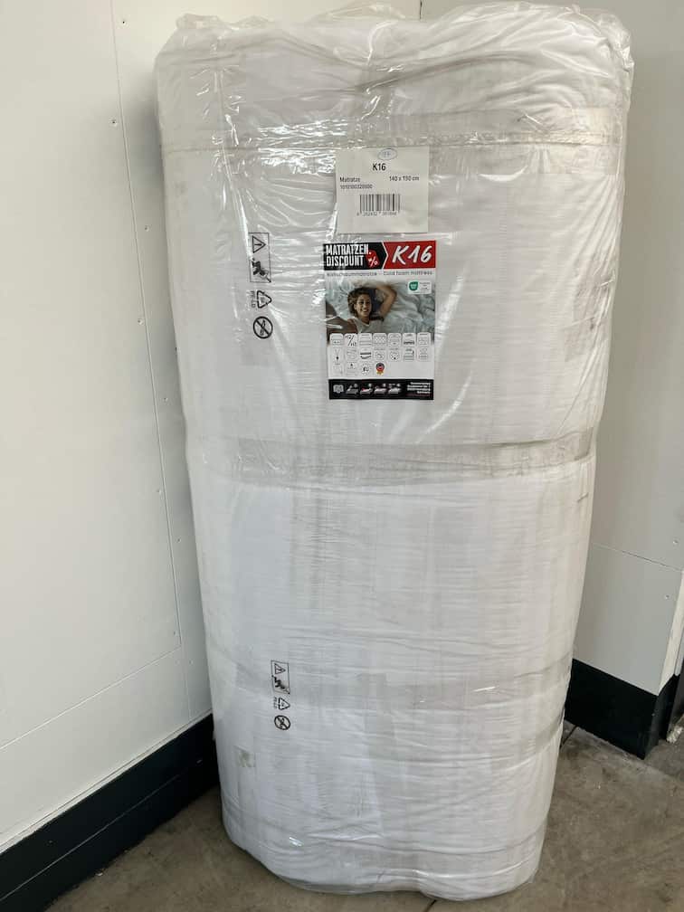 Online retur kallskumsmadrass K16 / 140 x 190 cm / H2 + H3 / 16 cm hög