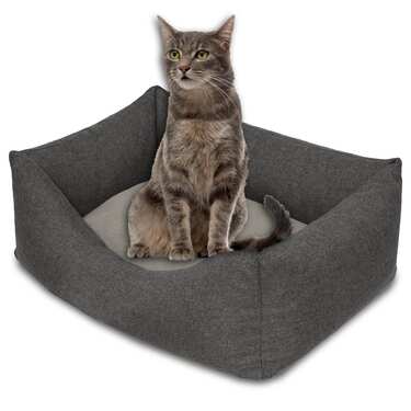 Cama para perro y gato Petzzz Felix S 60 x 40 x 17 cm con cojín interior reversible