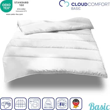 135 x 200 cm + 80 x 80 cm microfiber all-season bed set, extra light
