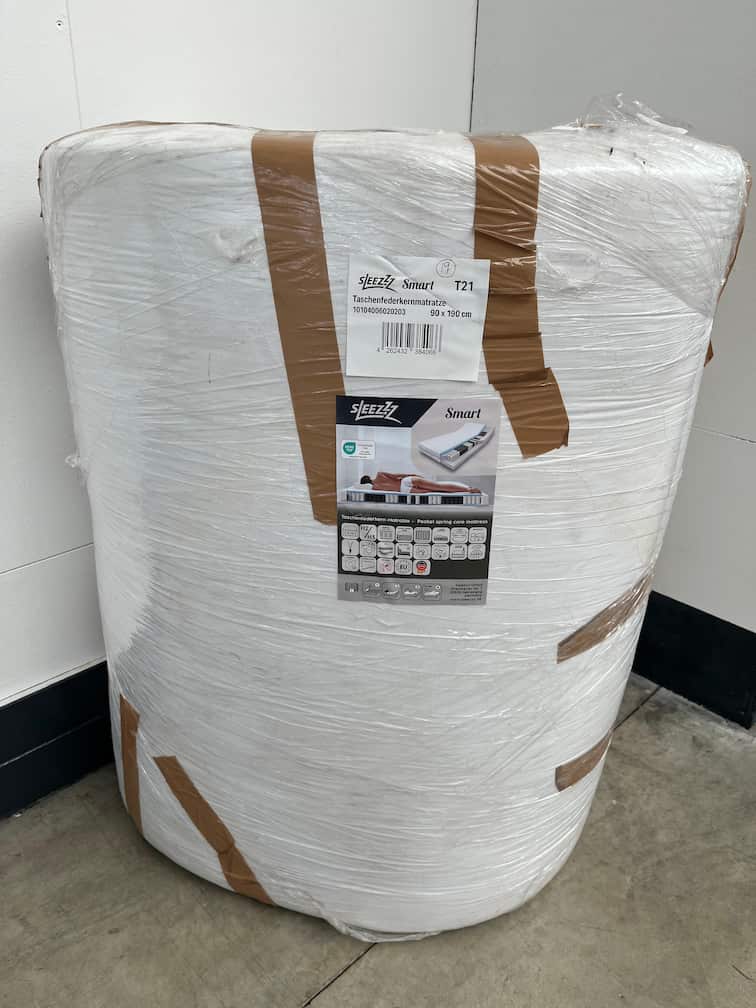 Online iade 7 bölgeli pocket yaylı yatak Sleezzz Smart 90 x 190 cm, yükseklik 21 cm, sertlik seviyesi H2/H3