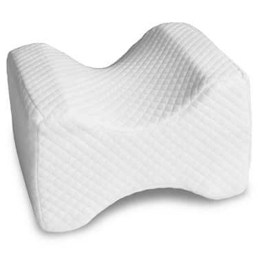 Cojín ergonómico de rodillas para durmientes laterales 24 x 20 x 15 cm con funda de efecto refrescante