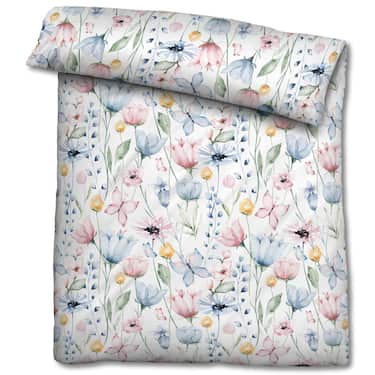 Ropa de cama de microfibra seersucker 135 x 200 + 80 x 80 cm + 40 x 80 cm Juego de 3 piezas