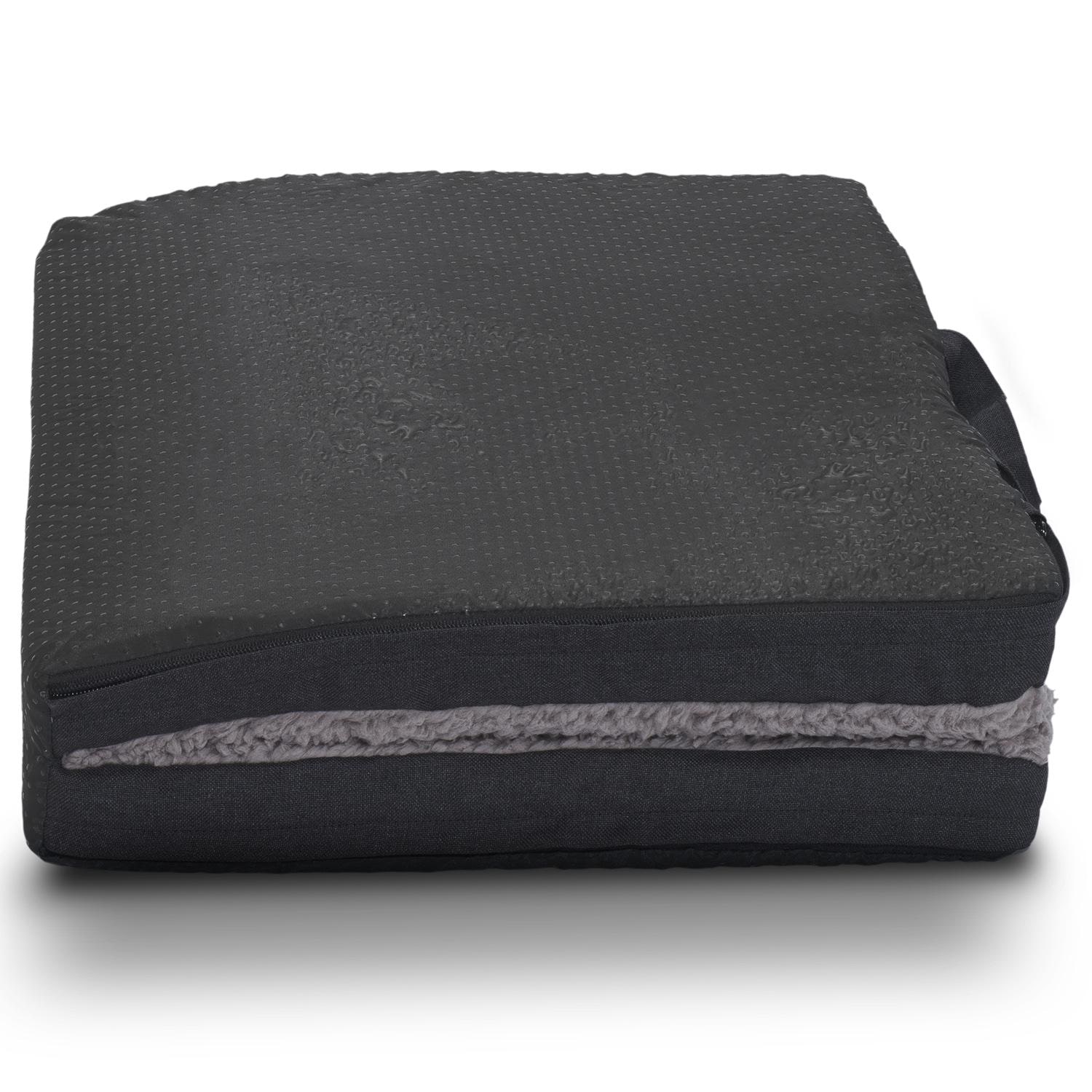 La funda en detalle – Petzzz colchón ergonómico plegable para perros Diva XL 120 x 80 x 5 cm