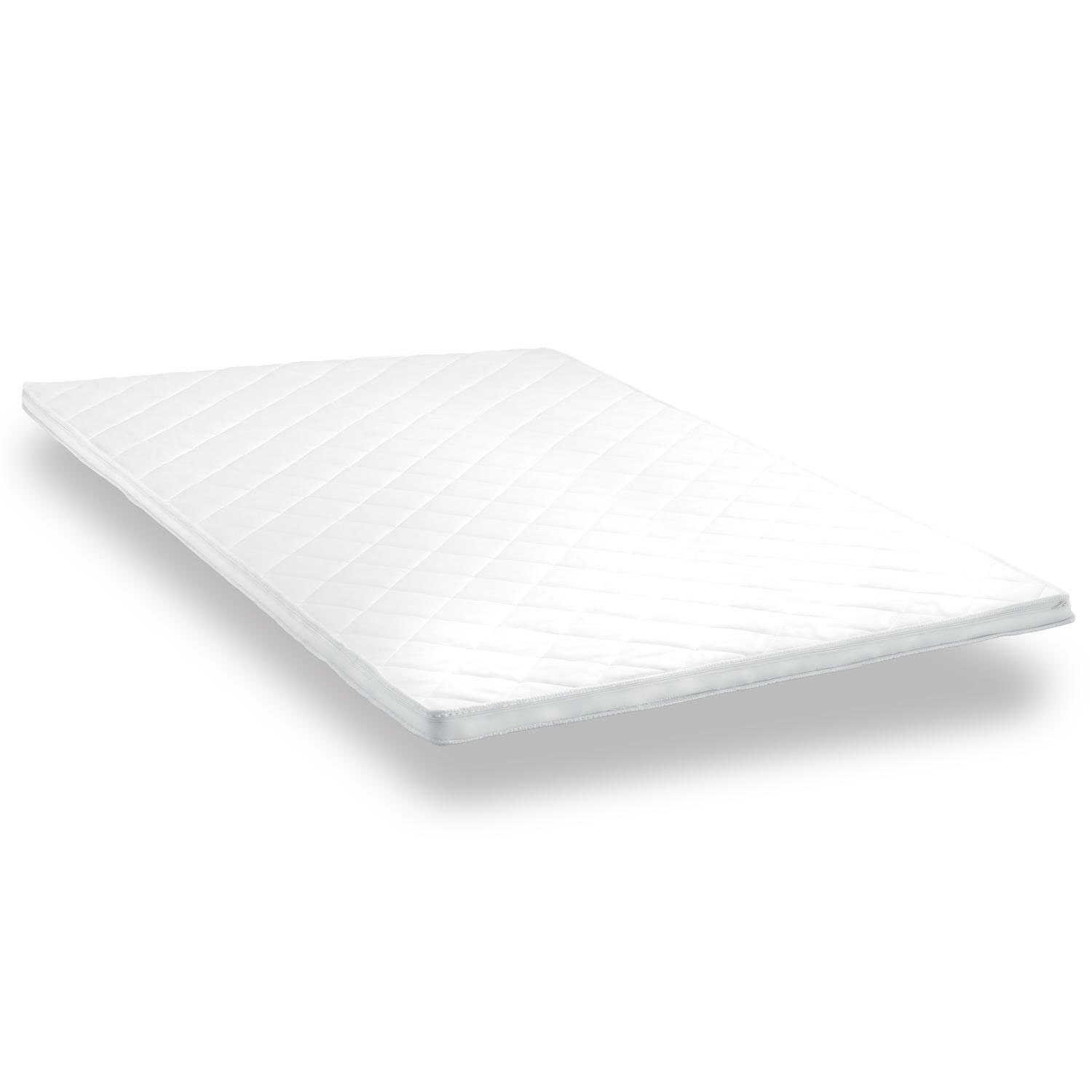 Comfort foam topper T6 180 x 200 cm, height 6 cm, firmness level H3 + 2 CloudComfort Basic microfiber pillows 80 x 80 cm