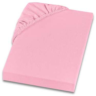 Paquete doble de sábanas bajeras de sarga Setex Molton rosa 90 x 200 cm