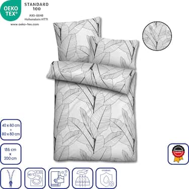 Ropa de cama de microfibra seersucker 135 x 200 + 80 x 80 cm + 40 x 80 cm Juego de 3 piezas
