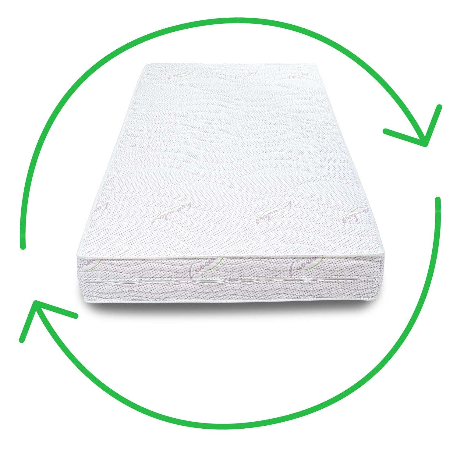 Ergonomic cold foam mattress Supportho Lavender 90 x 200 cm, height 18 cm, firmness level H2/H3