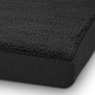 100 x 65 x 10 cm ergonoomiline koerapadi suurus L, värvus must