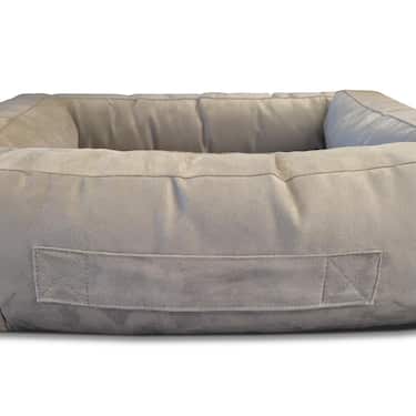 Cama ergonómica para gatos y perros Petzzz Ortho S 75 x 65 x 22 cm con cojín interior extraíble con cara de verano e invierno