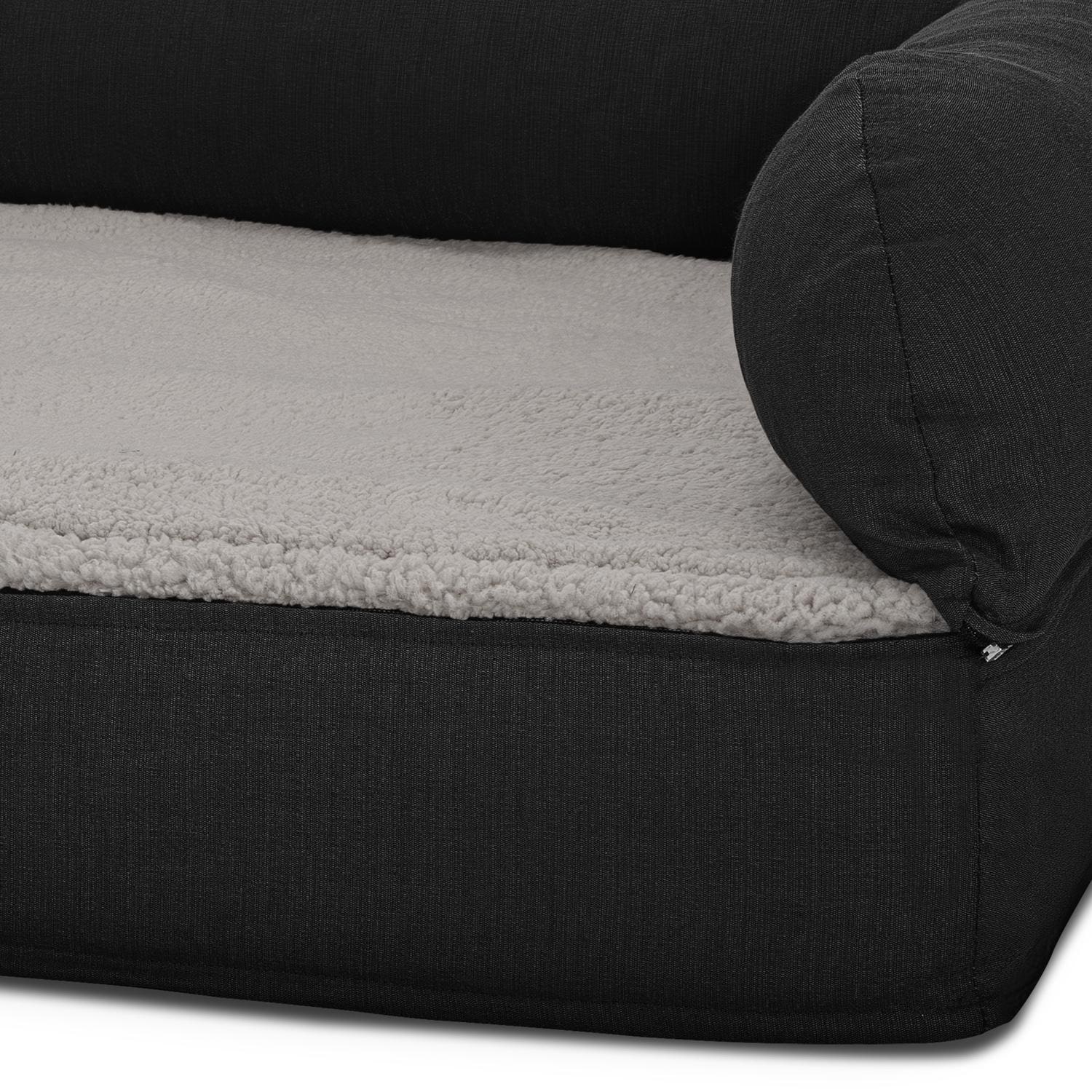 80 x 55 x 23 cm cama ortopédica para perros con respaldo tamaño M