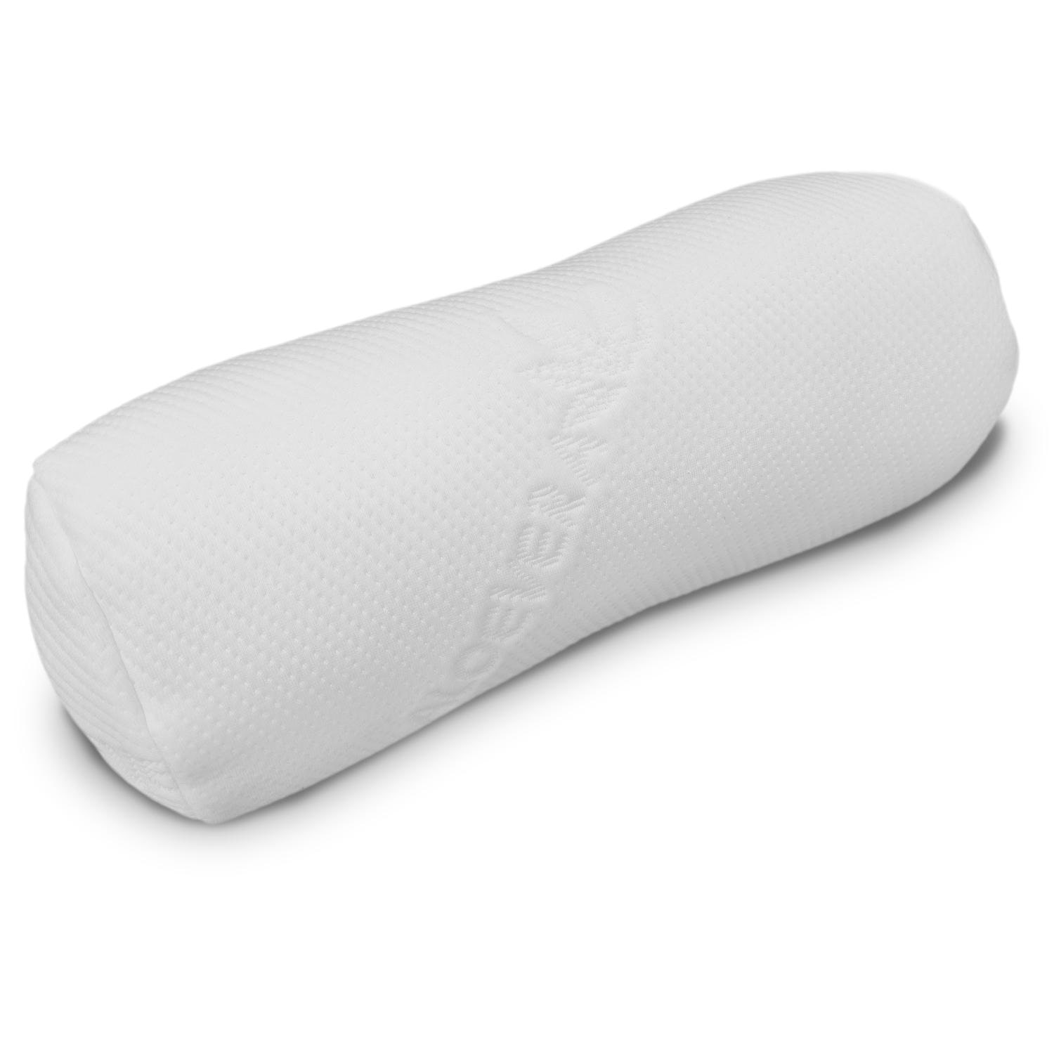 Knee and neck roll Visco Aloe Vera with memory foam 40 x 15 cm