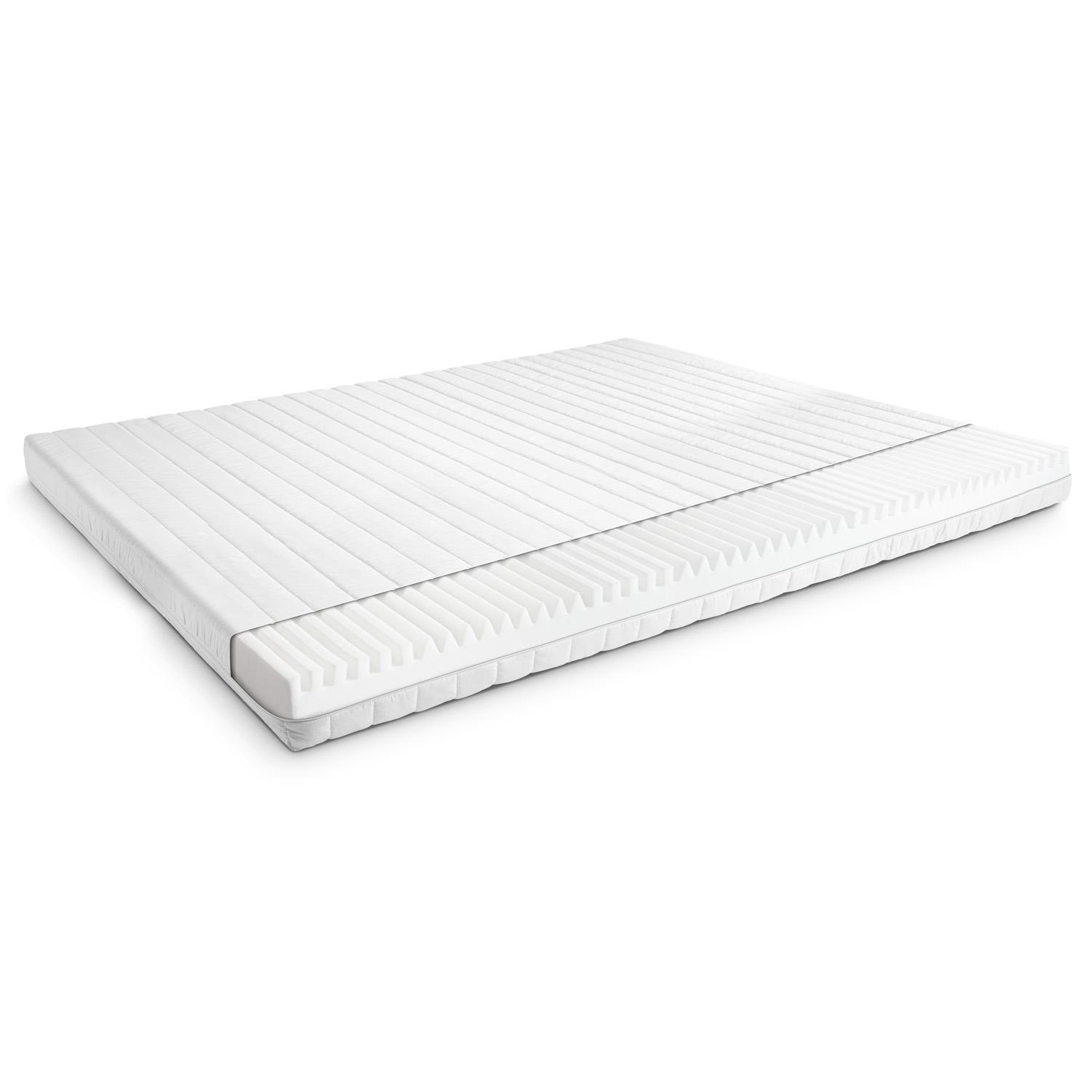 Construction and layers – Cold foam mattress K16 / 160 x 200 cm / H2 + H3 / 16 cm high