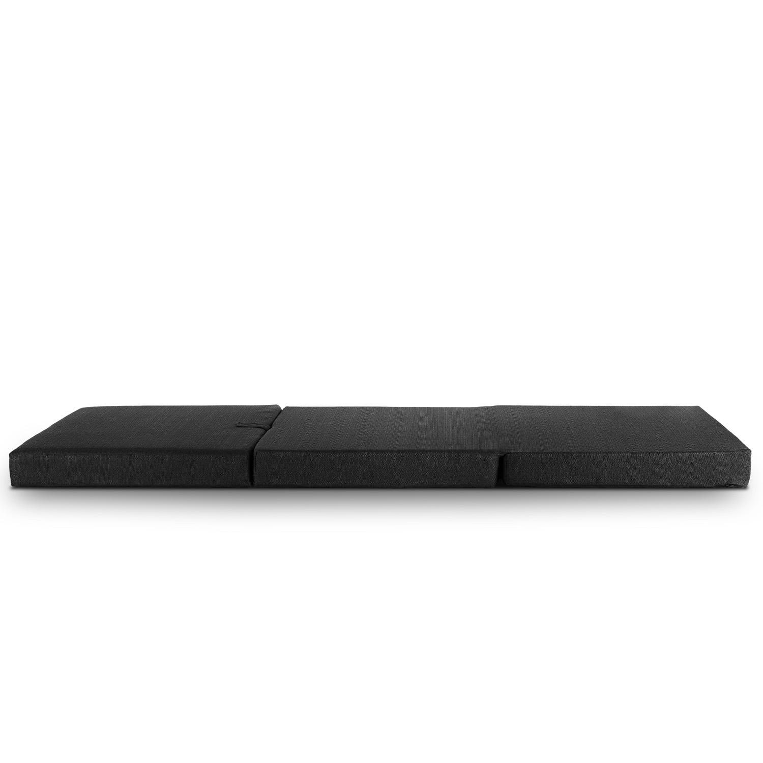 Görünüm – CloudComfort Premium katlanır yatak 70 x 195 cm siyah