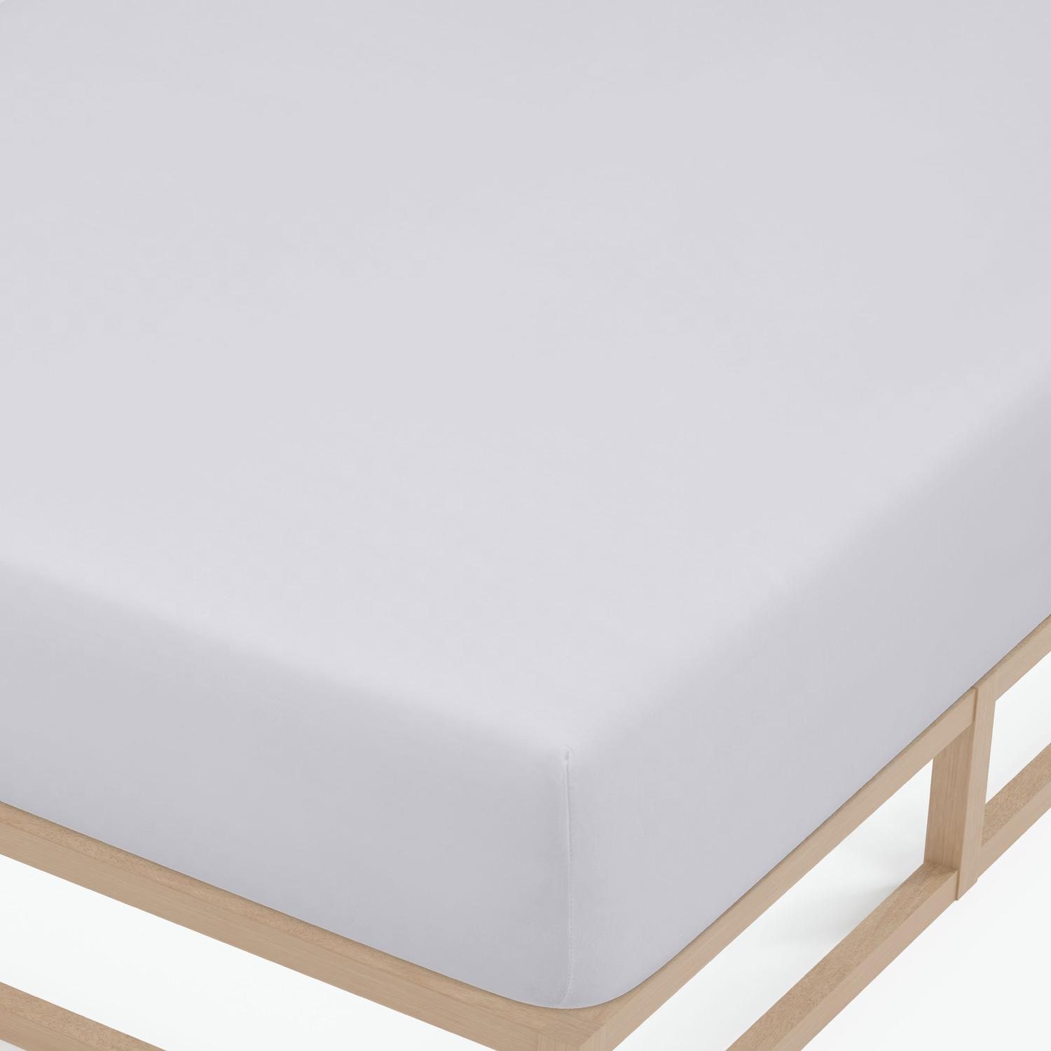 Fitted sheet microfibre interlock jersey silver grey 90 x 190 - 100 x 200 cm 180 x 200 - 200 x 200 cm
