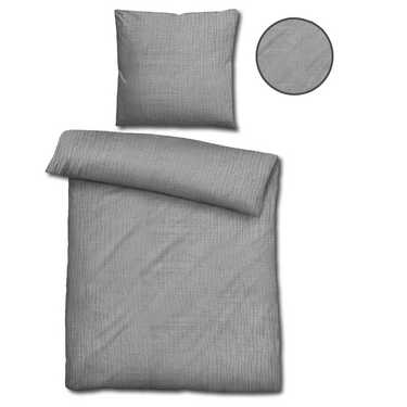Paquete doble de ropa de cama de muselina Sleezzz® gris 135 x 200 cm + 80 x 80 cm
