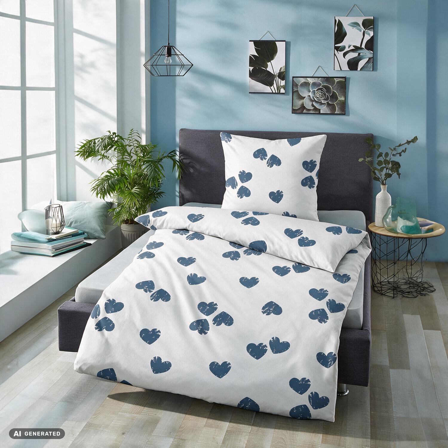 Ropa de cama «Renforcé» 140 x 200 cm + 70 x 90 cm