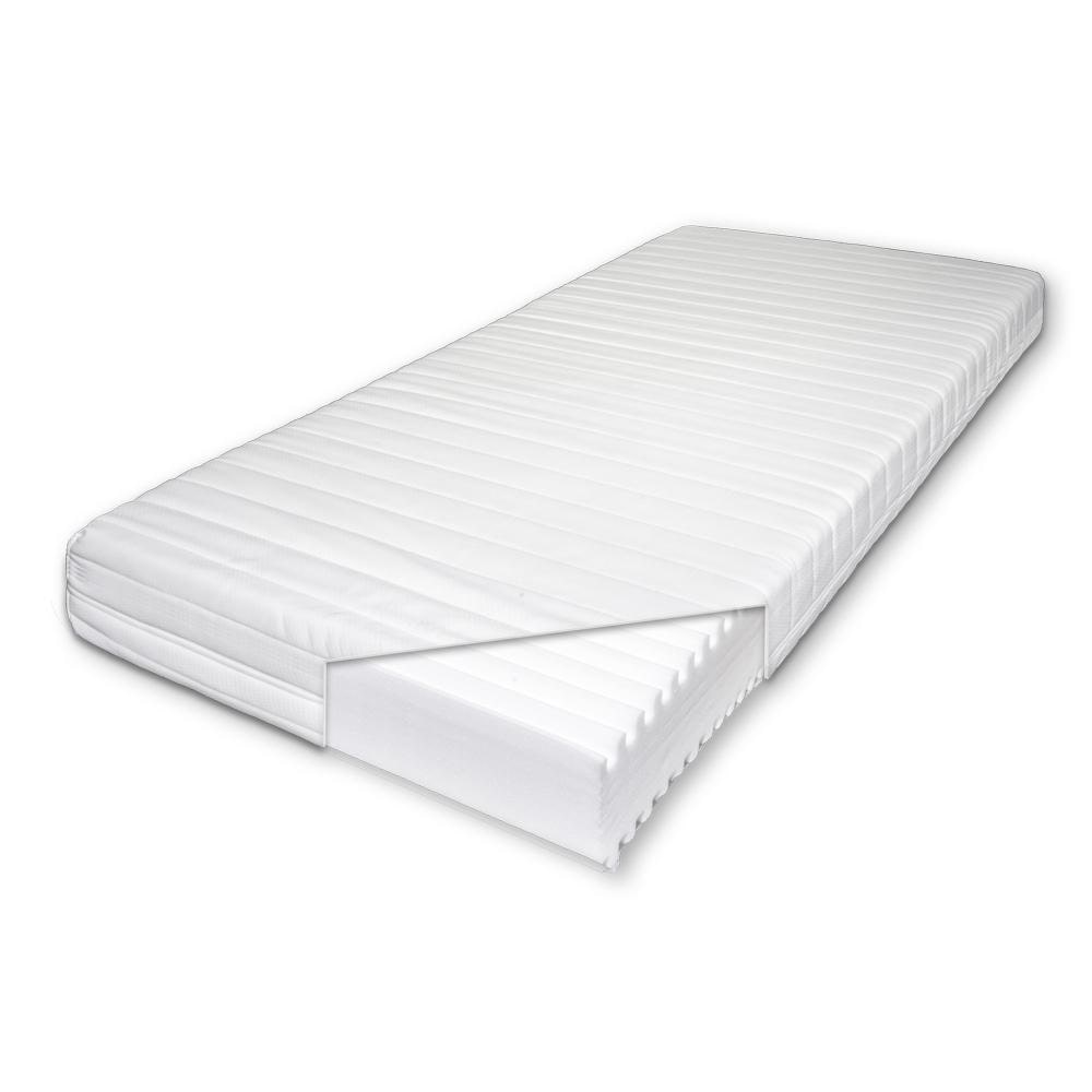 View – Cold foam mattress K16 / 80 x 200 cm / H2 + H3 / 16 cm high + Sleezzz® Smart blanket 150 x 200 cm