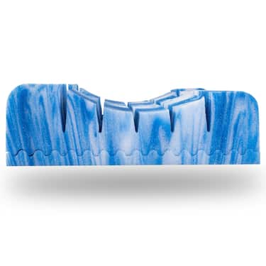 Colchón viscoelástico de 7 zonas Sleezzz Smart 140 x 190 cm, altura 18 cm, nivel de firmeza H3 con espuma viscoelástica con memoria de aire + almohada de gel Sleezzz® Premium