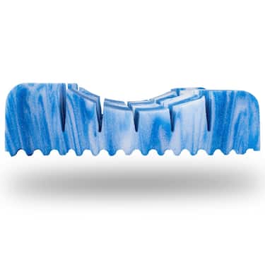 Colchón viscoelástico de 7 zonas Sleezzz Smart 140 x 190 cm, altura 18 cm, nivel de firmeza H3 con espuma viscoelástica con memoria de aire + almohada de gel Sleezzz® Premium