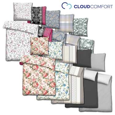 Lote sorpresa de 4 piezas de ropa de cama de microfibra, 135 x 200 + 80 x 80 cm