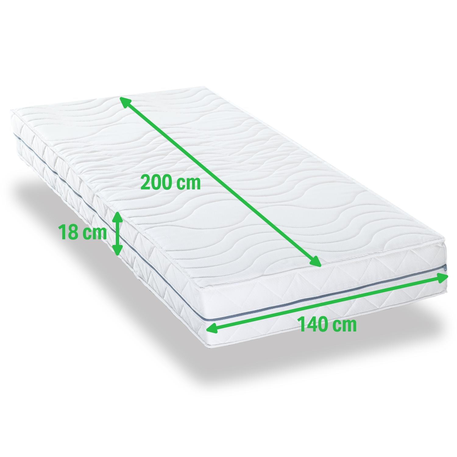 Height – Mattress cover Supportho Premium / Sleezzz® Smart / Sleezzz® Superior T18 140 x 200 cm
