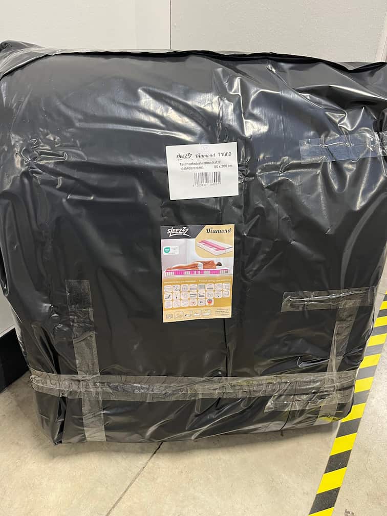 Online returnering 7-zoners pocket springmadras Sleezzz Diamond 80 x 200 cm, højde 23 cm, fasthedsniveau H2/H3