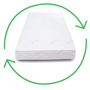 Colchón ergonómico de espuma fría Supportho Lavanda 90 x 200 cm, altura 18 cm, nivel de firmeza H2/H3 + sobrecolchón 90 x 200 cm